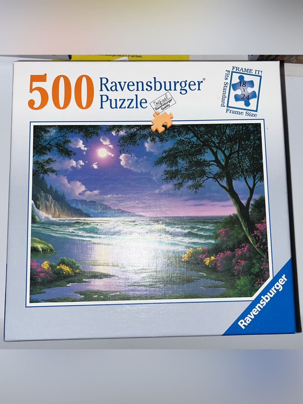 Ravensburger Moonlit Coastal Scene Puzzle - Purple, Blue & Green